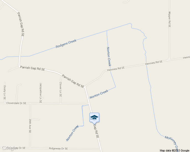 map of restaurants, bars, coffee shops, grocery stores, and more near 4441 Hennies Road Southeast in Turner