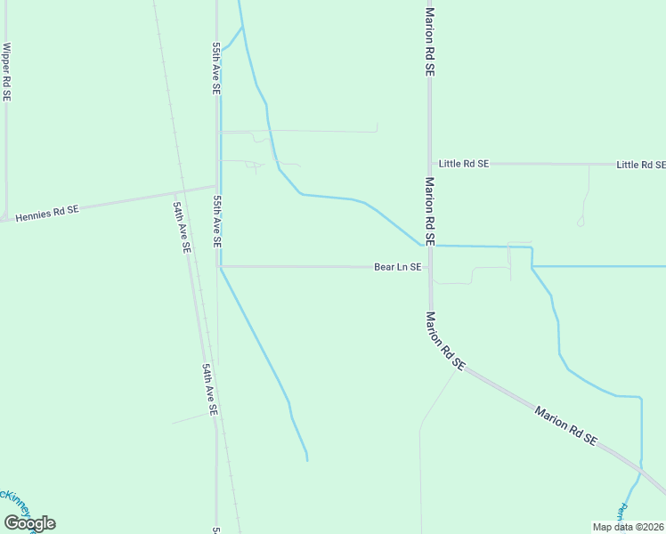 map of restaurants, bars, coffee shops, grocery stores, and more near Bear Lane Southeast in Marion County