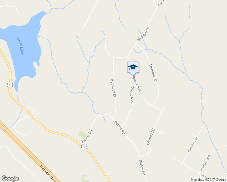 map of restaurants, bars, coffee shops, grocery stores, and more near 18 Rothwell Street in Upper Sackville