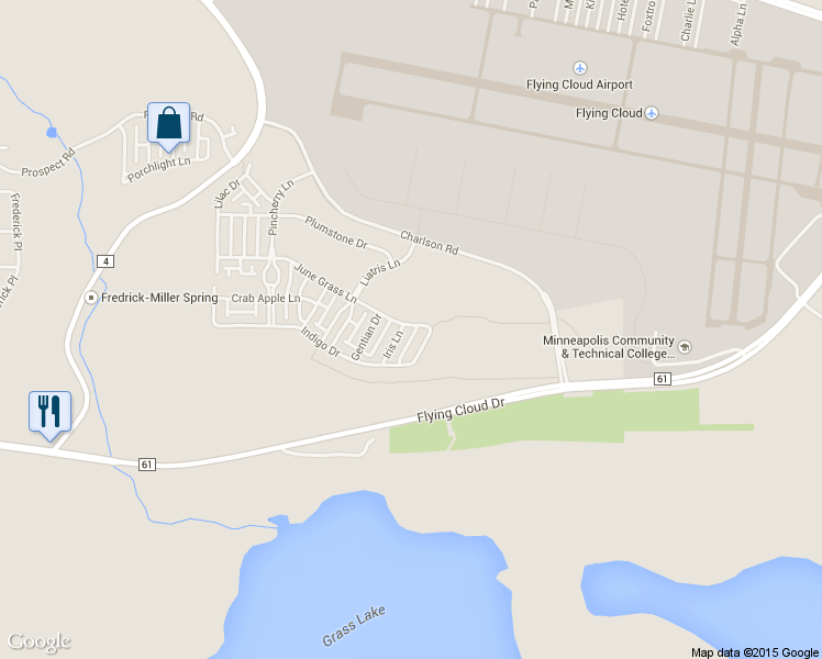 map of restaurants, bars, coffee shops, grocery stores, and more near 10009 Iris Lane in Eden Prairie