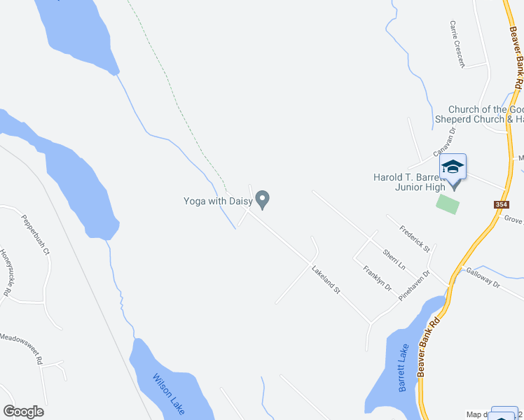 map of restaurants, bars, coffee shops, grocery stores, and more near 163 Lakeland Street in Beaver Bank