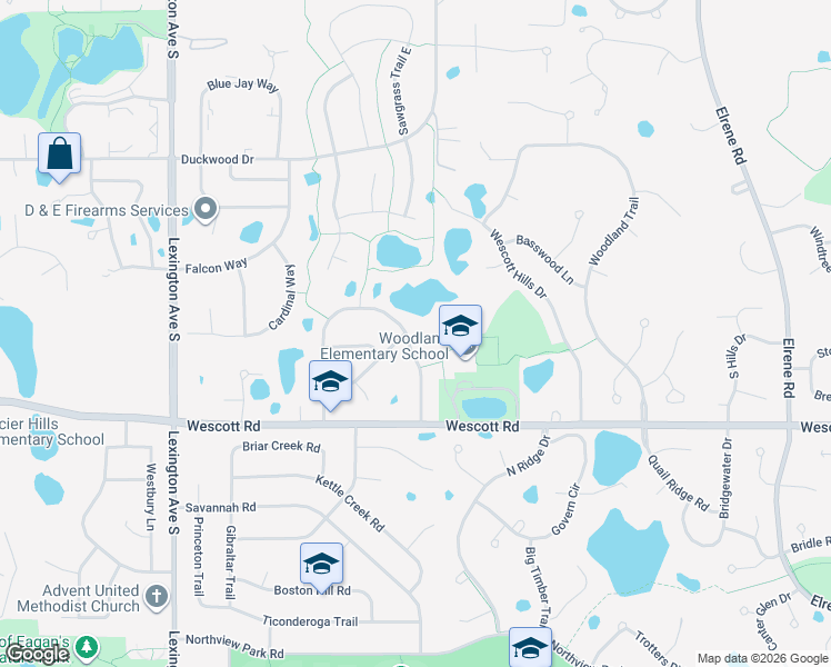 map of restaurants, bars, coffee shops, grocery stores, and more near 957 Greensboro Lane in Eagan