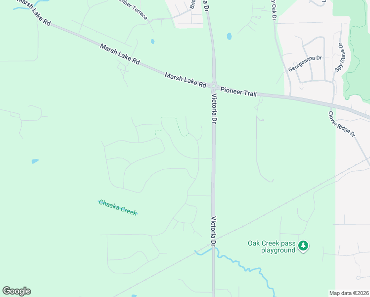 map of restaurants, bars, coffee shops, grocery stores, and more near 10075 Guernsey Avenue in Chaska