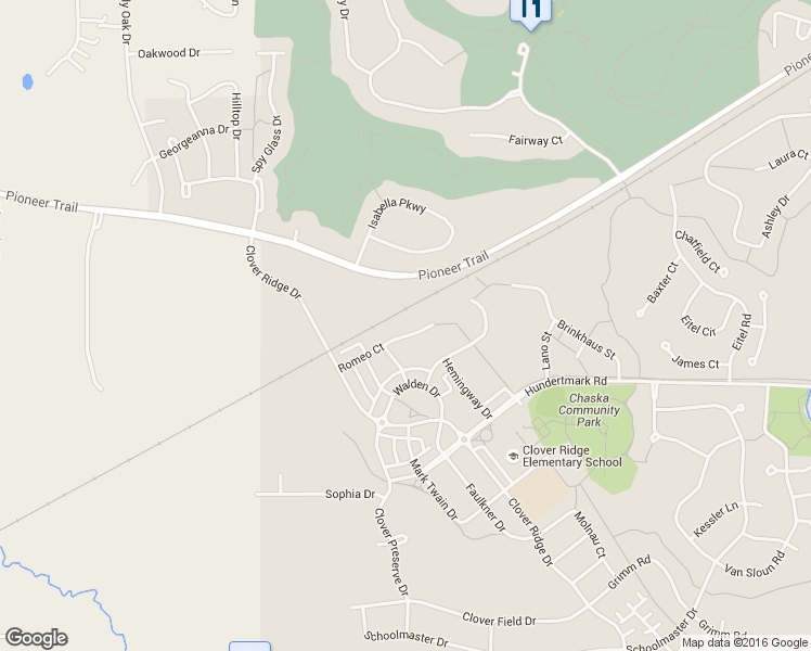 map of restaurants, bars, coffee shops, grocery stores, and more near 1360 Romeo Ct in Chaska