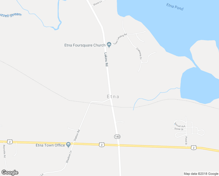 map of restaurants, bars, coffee shops, grocery stores, and more near 1213 Lakins Road in Etna