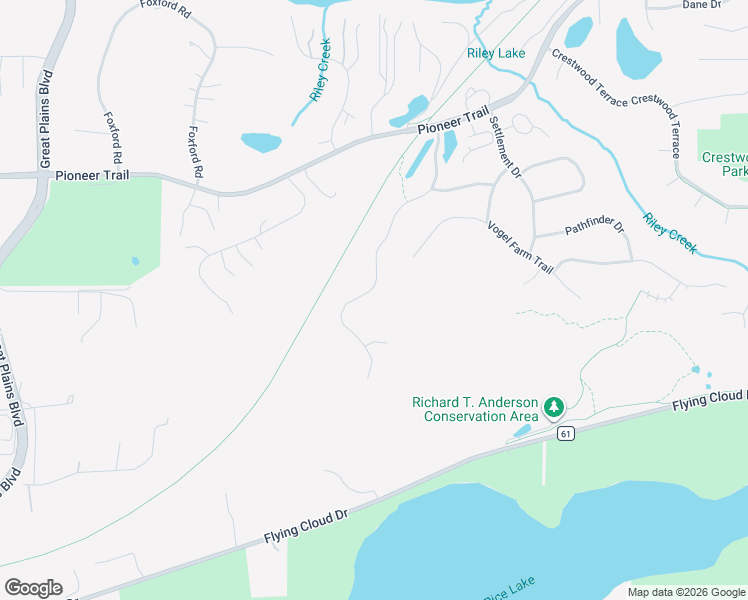 map of restaurants, bars, coffee shops, grocery stores, and more near 9977 Trails End Road in Chanhassen