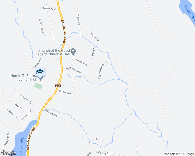 map of restaurants, bars, coffee shops, grocery stores, and more near 110 Pennington Drive in Beaver Bank