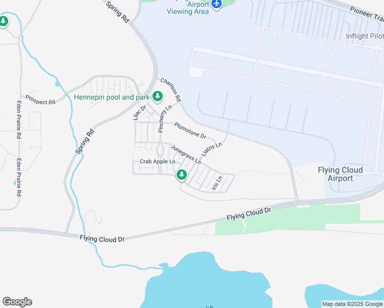 map of restaurants, bars, coffee shops, grocery stores, and more near 15505 June Grass Lane in Eden Prairie