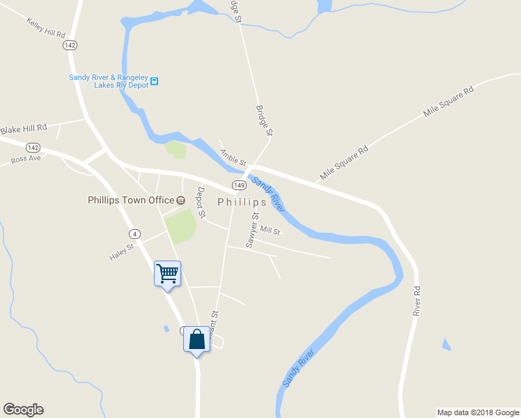 map of restaurants, bars, coffee shops, grocery stores, and more near 16 Sawyer Street in Phillips