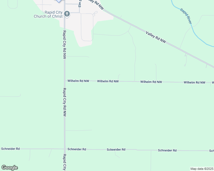 map of restaurants, bars, coffee shops, grocery stores, and more near 4427-4673 Wilhelm Road Northwest in Rapid City