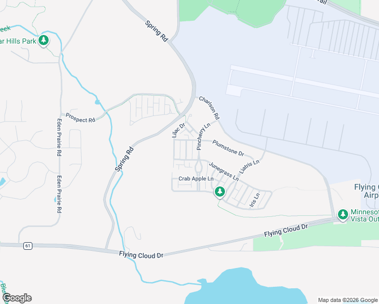 map of restaurants, bars, coffee shops, grocery stores, and more near 9882 Tickseed Lane in Eden Prairie