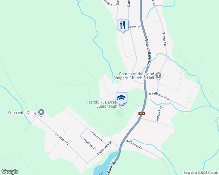 map of restaurants, bars, coffee shops, grocery stores, and more near 23 Black Trumpet Lane in Beaver Bank