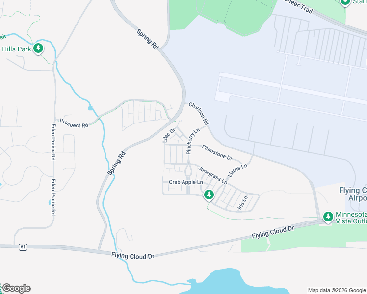map of restaurants, bars, coffee shops, grocery stores, and more near 9882 Tickseed Lane in Eden Prairie