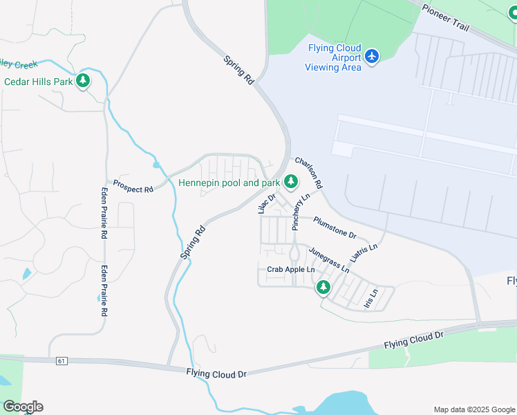 map of restaurants, bars, coffee shops, grocery stores, and more near 15563 Lilac Drive in Eden Prairie