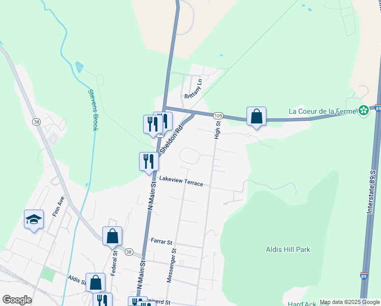 map of restaurants, bars, coffee shops, grocery stores, and more near 13 Howard Estate in Saint Albans City