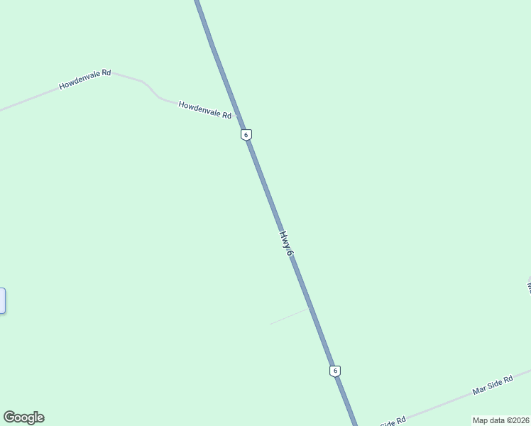 map of restaurants, bars, coffee shops, grocery stores, and more near 1143 Highway 6 in South Bruce Peninsula