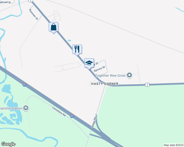 map of restaurants, bars, coffee shops, grocery stores, and more near 252 Elm Street in Newport