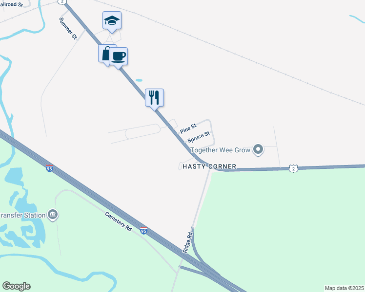 map of restaurants, bars, coffee shops, grocery stores, and more near 252 Elm Street in Newport