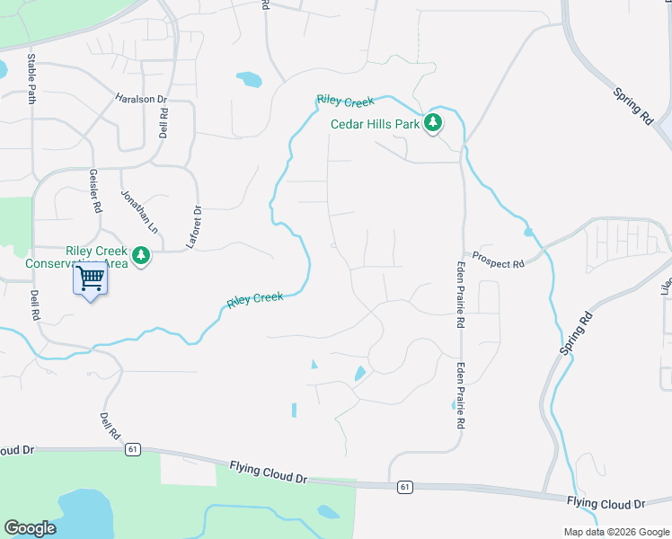map of restaurants, bars, coffee shops, grocery stores, and more near 9810 Sky Lane in Eden Prairie