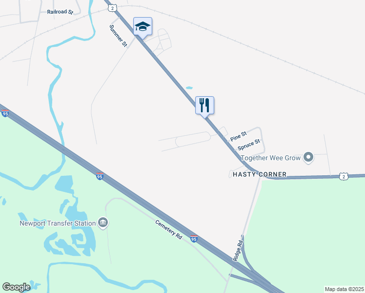 map of restaurants, bars, coffee shops, grocery stores, and more near 79 Garth Street in Newport