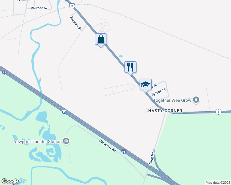 map of restaurants, bars, coffee shops, grocery stores, and more near 79 Garth Street in Newport