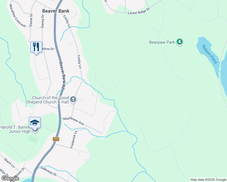 map of restaurants, bars, coffee shops, grocery stores, and more near 173 Darner Drive in Beaver Bank