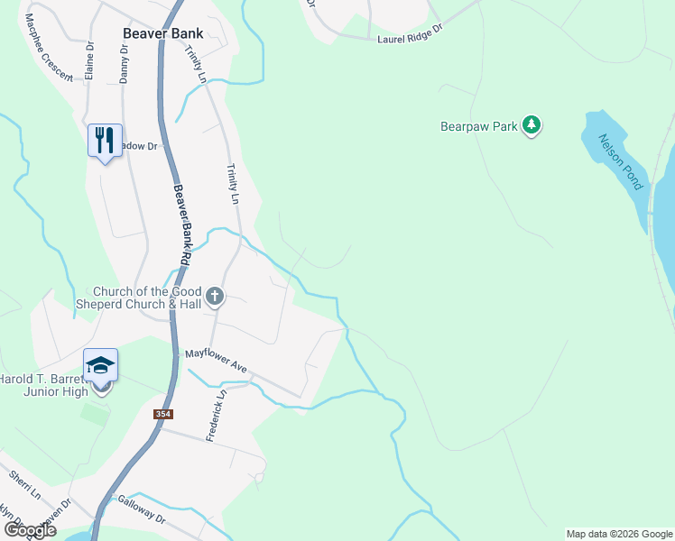 map of restaurants, bars, coffee shops, grocery stores, and more near 175 Darner Drive in Beaver Bank