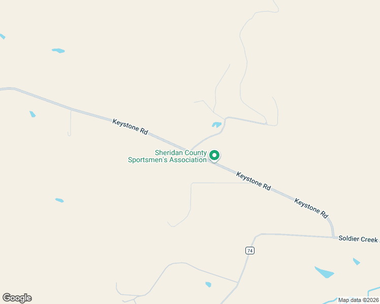 map of restaurants, bars, coffee shops, grocery stores, and more near 47 Keystone Road in Sheridan