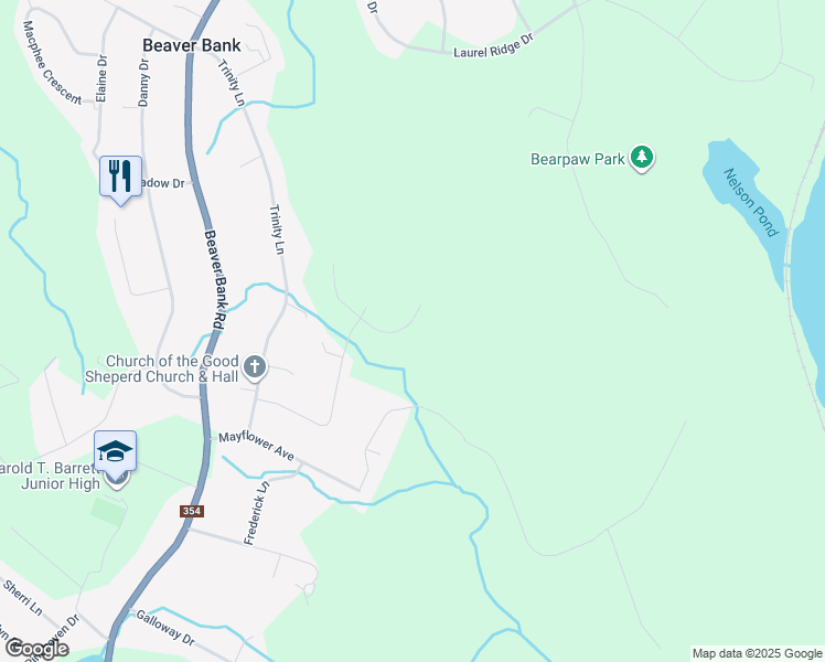 map of restaurants, bars, coffee shops, grocery stores, and more near 183 Darner Drive in Beaver Bank