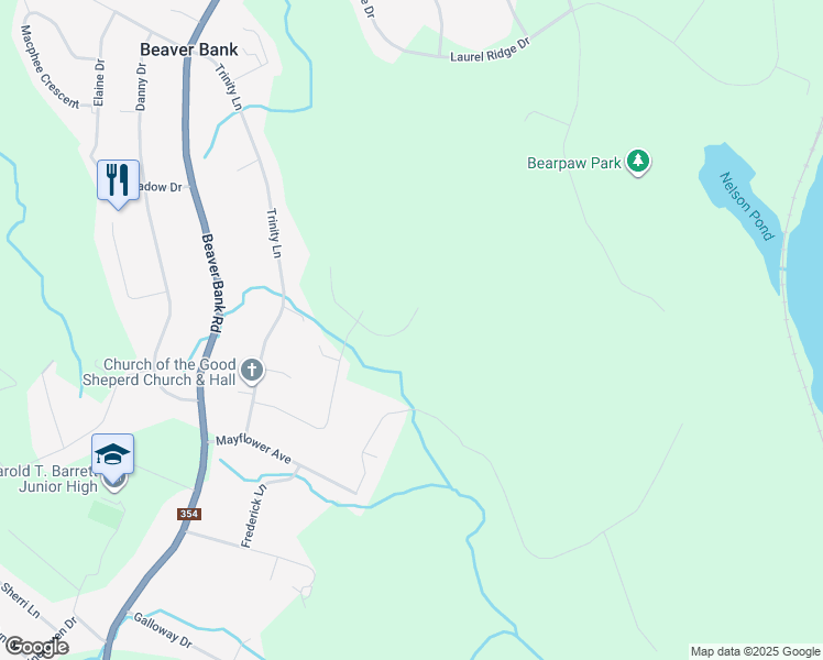 map of restaurants, bars, coffee shops, grocery stores, and more near 185 Darner Drive in Beaver Bank