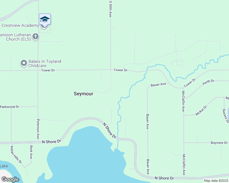 map of restaurants, bars, coffee shops, grocery stores, and more near 1151 South 50th Avenue in Eau Claire