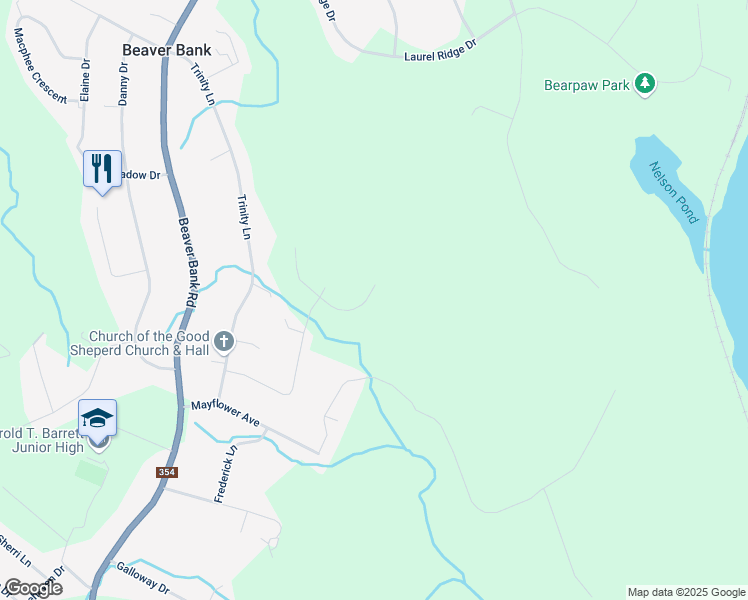 map of restaurants, bars, coffee shops, grocery stores, and more near 193 Darner Drive in Beaver Bank