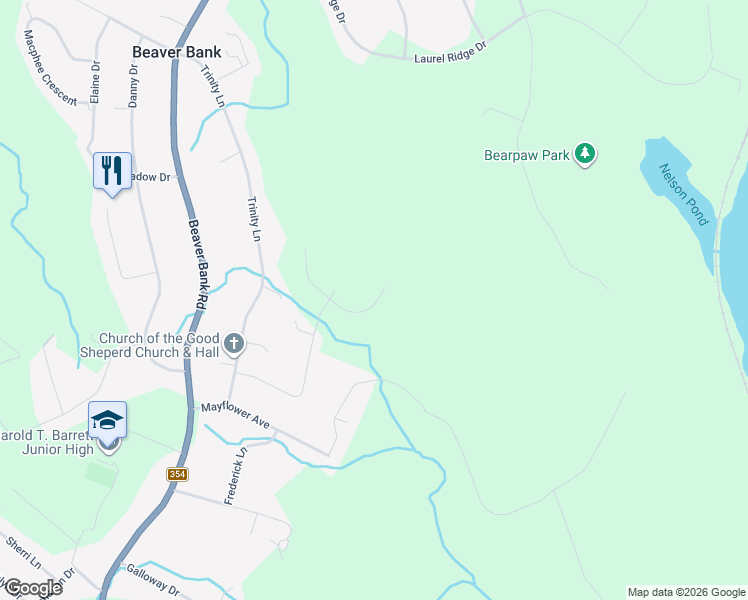 map of restaurants, bars, coffee shops, grocery stores, and more near 190 Darner Drive in Beaver Bank