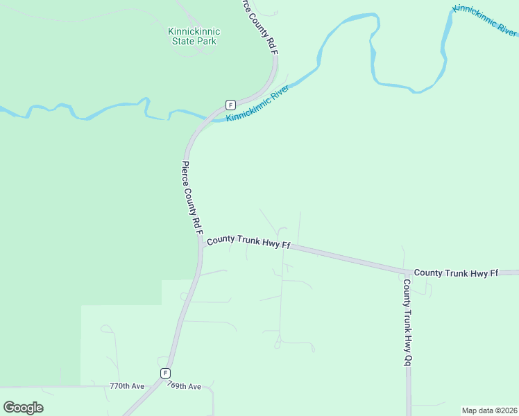 map of restaurants, bars, coffee shops, grocery stores, and more near W11864 Cty Tk Ff in River Falls