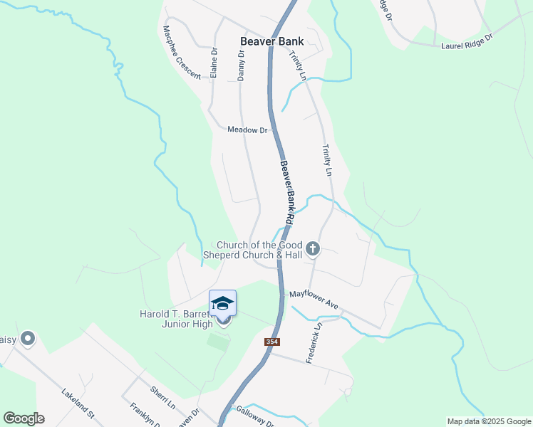 map of restaurants, bars, coffee shops, grocery stores, and more near 79 Danny Drive in Beaver Bank