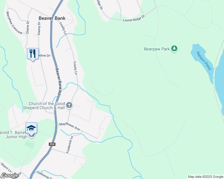map of restaurants, bars, coffee shops, grocery stores, and more near 200 Darner Drive in Beaver Bank