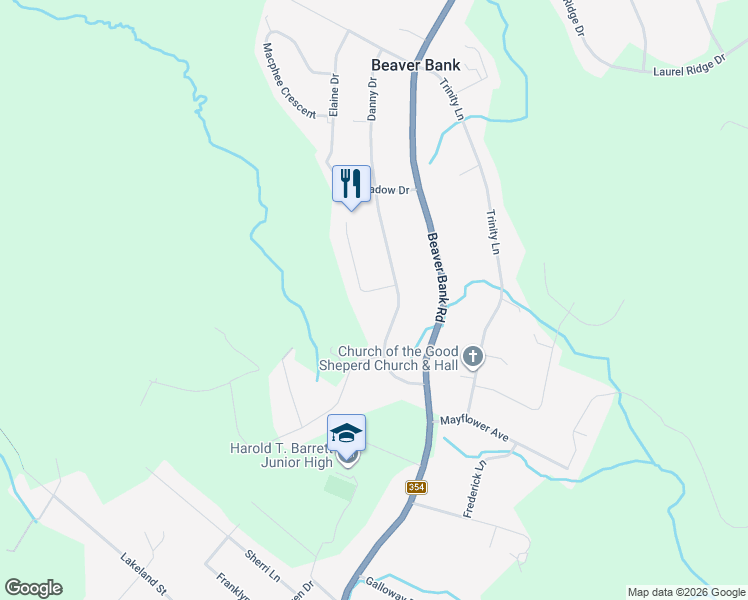 map of restaurants, bars, coffee shops, grocery stores, and more near 6 Carrie Crescent in Beaver Bank
