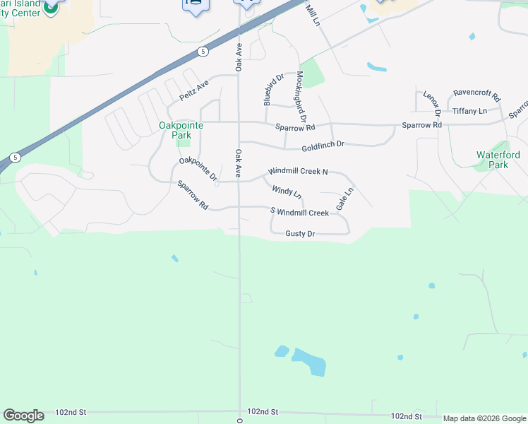 map of restaurants, bars, coffee shops, grocery stores, and more near 1217 South Windmill Creek in Waconia