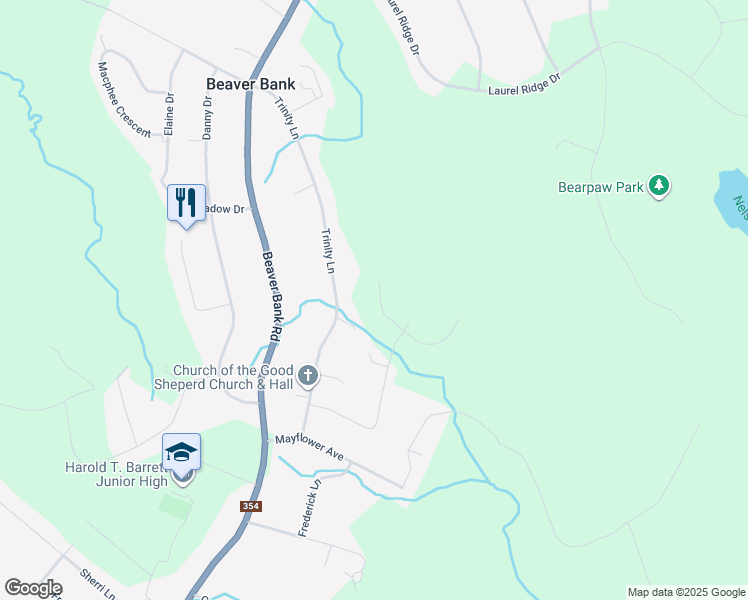 map of restaurants, bars, coffee shops, grocery stores, and more near 81 Darner Drive in Beaver Bank