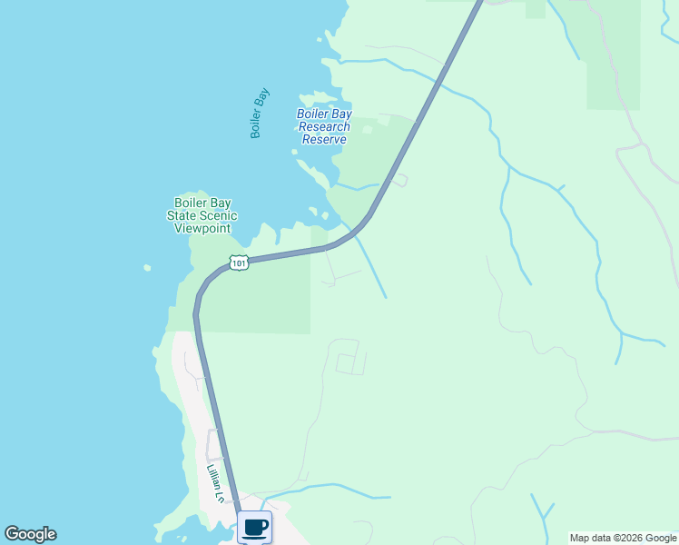 map of restaurants, bars, coffee shops, grocery stores, and more near Boiler Bay Street in Depoe Bay