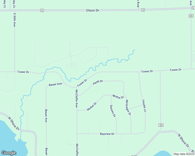 map of restaurants, bars, coffee shops, grocery stores, and more near 5678 Perth Drive in Eau Claire