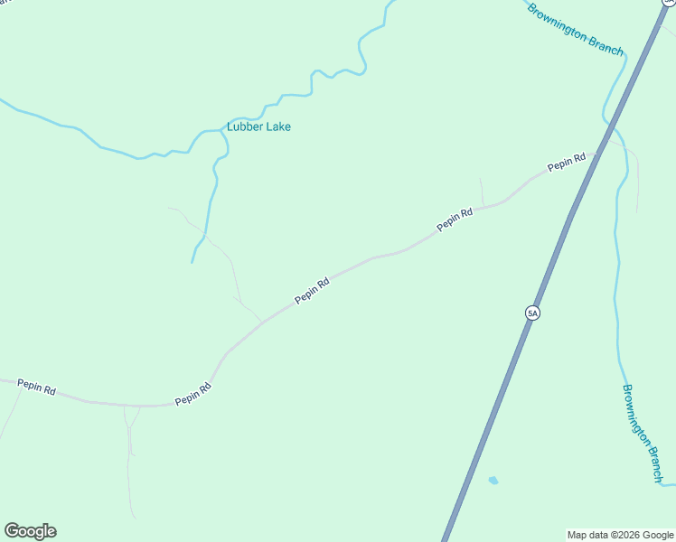 map of restaurants, bars, coffee shops, grocery stores, and more near 3003 Pepin Road in Brownington