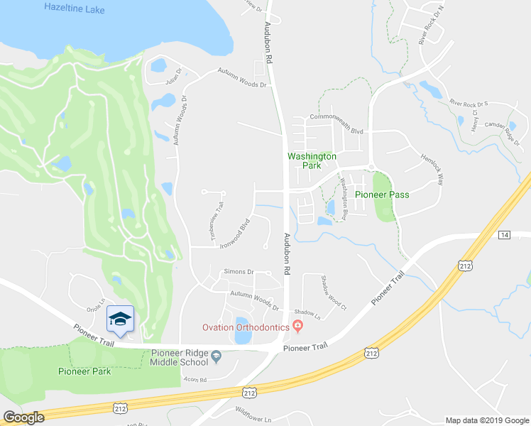 map of restaurants, bars, coffee shops, grocery stores, and more near 2900 Forest Ridge in Chaska