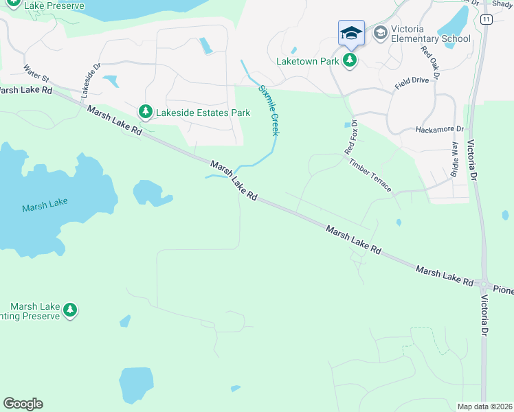 map of restaurants, bars, coffee shops, grocery stores, and more near 5475 Marsh Lake Road in Chaska