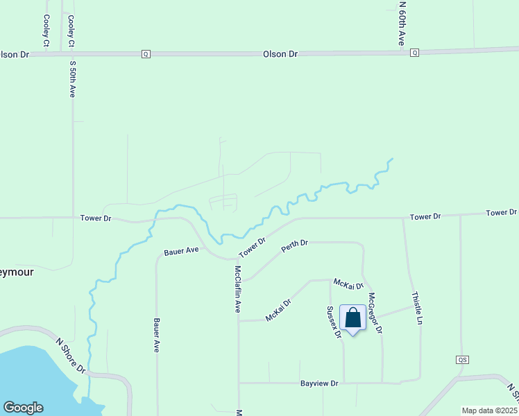 map of restaurants, bars, coffee shops, grocery stores, and more near 1383 Wood Trail in Eau Claire