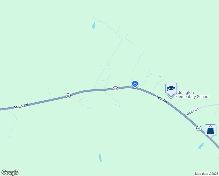 map of restaurants, bars, coffee shops, grocery stores, and more near 352 Main Road in Eddington