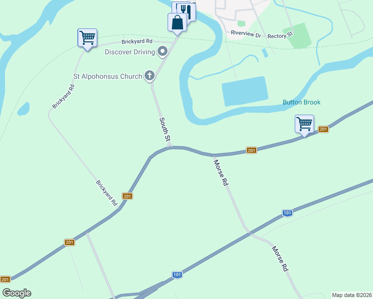 map of restaurants, bars, coffee shops, grocery stores, and more near in Carleton Corner