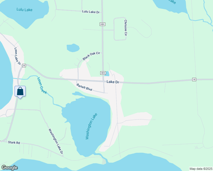 map of restaurants, bars, coffee shops, grocery stores, and more near N6688 Bartelt Street in Shawano