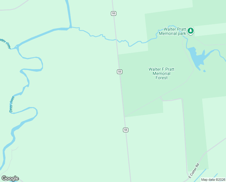 map of restaurants, bars, coffee shops, grocery stores, and more near 1545 County Road 55 in St. Lawrence County