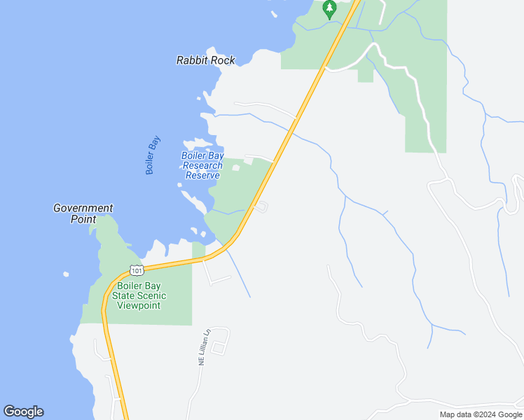 map of restaurants, bars, coffee shops, grocery stores, and more near 2050 Oregon Coast Highway in Depoe Bay